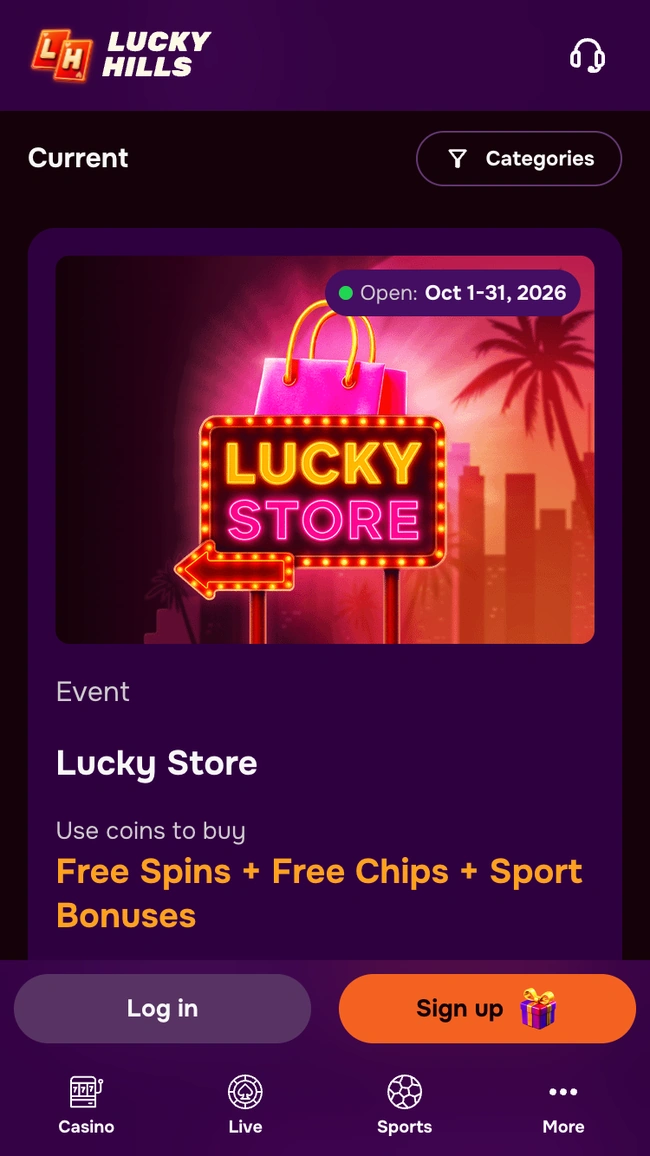 L'evento Lucky Store di Luckyhills, dall'1 al 31 ottobre 2026